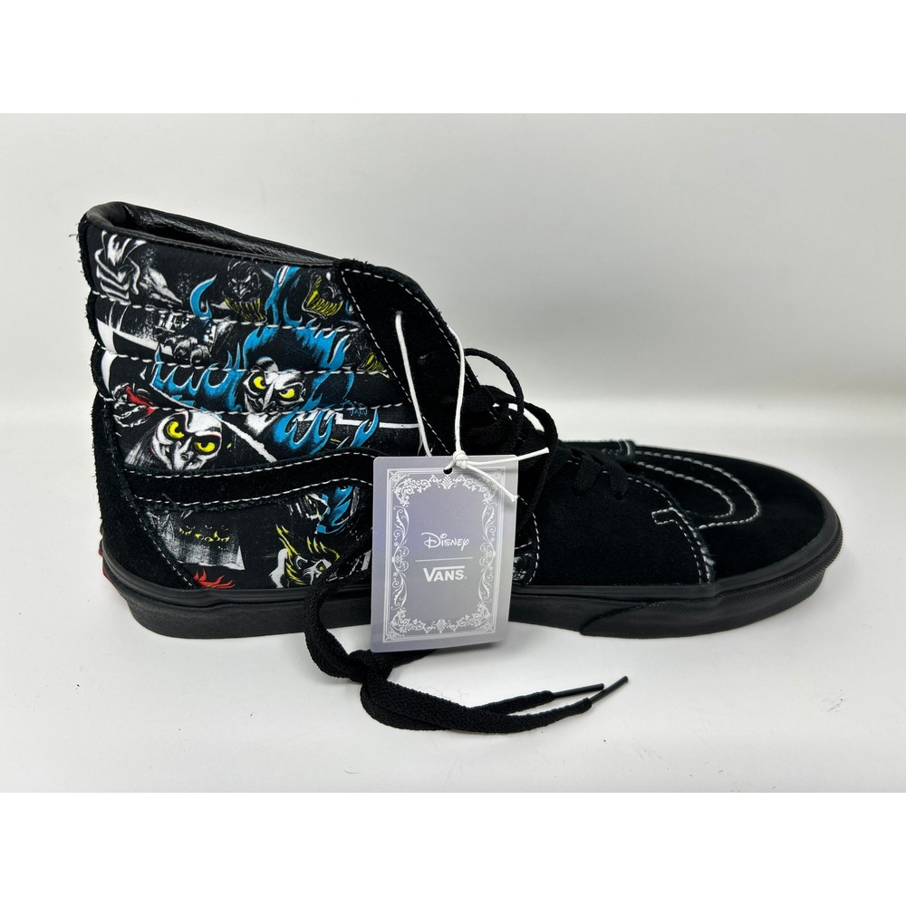 Vans Sk8-Hi Disney Villains Sneakers Mens 11 Black High Top Suede Canvas Shoes - Picture 3 of 13